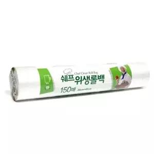 고품질 TBZ 쉐프 롤백 150매 30x40cm 위생 다용도 식품보관 냉동포장 롤형 비닐백 음식보관 비닐백 WFM36A