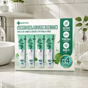 덴티스테 뉴 플러스 화이트 치약 160g x 4입 코스트코