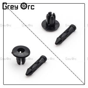 6mm 블랙 리벳 범용 시리즈 페어링 바디 20PCS 혼다 호환 바이크 오토바이 액세서리 부품  패널 패스너 나