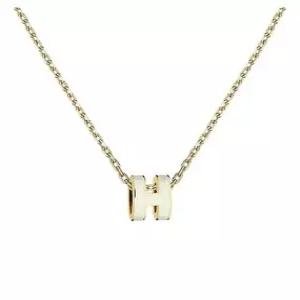 에르메스 MUST IT_ 미니 팝아슈 목걸이 H147992F49 골드 블랑 화이트