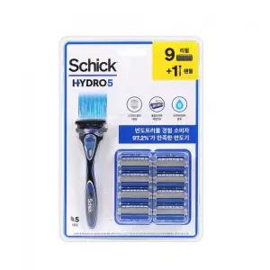 쉬크 SCHICK 하이드로5 오리지널 면도기+날9입
