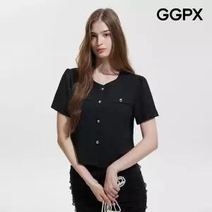 [GGPX] 하객룩 볼 버튼 반팔 자켓 (GQ5JK002F)