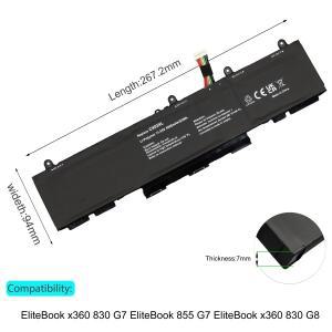 HP EliteBook X360 830 G7 G8 CX03XL 노트북 배터리 HSTNN-IB9G L78551-005 L77624-421