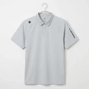 데상트 DESCENTE 남성 트레이닝 레귤러핏 폴로 반팔 티셔츠 / LIGHT GREY SR321TPS73-LGRY