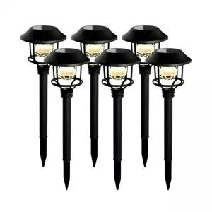 ( )태양광 LED 정원등 6가지 컬러 조명 백색 인테리어 야외 무드등 캠핑장 카페 펜션