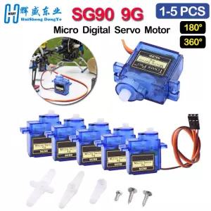 5pcs SG90 9G 디지털 서보 모터 Rc 헬리콥터 비행기 항공기에 대 한 80/360 학위 고정 날개 기어
