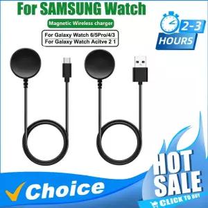 삼성 갤럭시 워치 7/6/6 클래식/5/5 프로/4/4 충전기 USB-C 스마트 액세서리 교체용