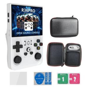 새로운 R36MAX 오픈 소스 레트로 휴대용 게임 콘솔 4.0인치 GBA 비디오 64G 128G PSP