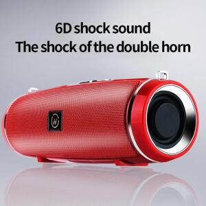 휴대용 무선 스피커 블루투스 200W 고출력 야외 오디오 3D 스테레오 서라운드 FM 음성 RHDE 프로