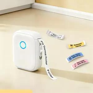 life P12 라벨 프린터 Bluetooth 무선 열전 사 미니 휴대용 스티커 잉크 메이커 없음 또는 1PK 계속
