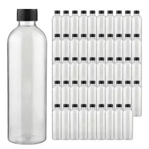 스프레이 블랙캡 단마개 투명 플라스틱 공병 소분병 250ml 50개
