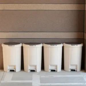 분리수거함 쓰레기통 휴지통 업소용 대용량 50L 리스토 투버튼 45L 2p