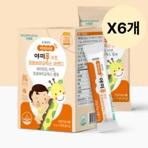 지엠팜 유아 야미푸 유산균 영양제 분말 30포 X6개 BNS