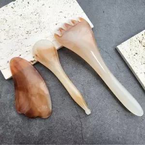 괄사 마사지기 페이스 두피 바디 마사지 3종 세트