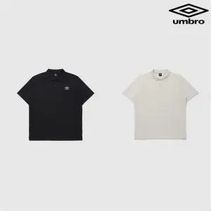 엄브로 캐주얼룩 오버핏 에센셜 카라 반팔 티셔츠 UQ123CTS39 2종 LE1218969390