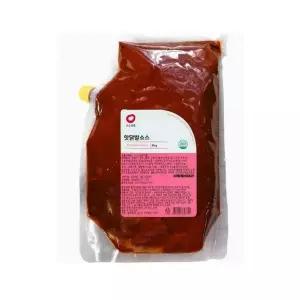 소스공방 핫닭발소스 2kgx6개 업소용 대용량