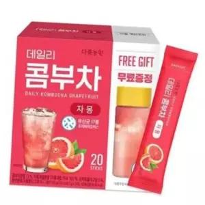 보틀포함 세트 콤부차 자몽 건강차 레몬 차티백 제로슈거 수분보충 다농원
