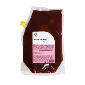 소스공방 떡볶이소스A(순한맛)2kgx6개 업소용 대용량