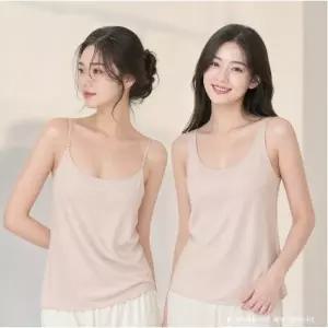 [롯데백화점]비비안 꼭 필요한 실크느낌 슬립 캐미솔런닝 2종택1 CS0398 CS0399
