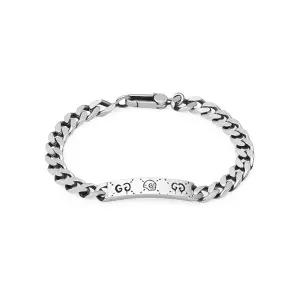 구찌 YBA455321001 (455321 J8400 0701) 고스트 실버 체인 팔찌