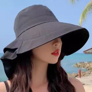 [패션] 페도라 비치 챙 사틴 컬러풀 바캉스 모자 패션햇