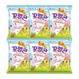 메이플스토리 X 꼬깔콘 메이플버터맛 134g x6개