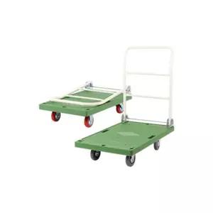 택배 짐옮기기 L카 구루마 대차 녹색 특대형 무소음 600x900mm 핸드파렛트 수레