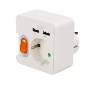 일신 ON OFF 스위치+1구USB+충전 벽부착 매입콘센트 전기공구 인증 연결선 안전