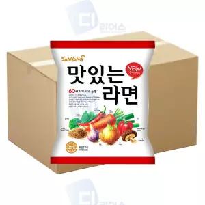 삼양 맛있는라면 115g 32봉 순한라면 야채육수 간식 60가지 재료 듬뿍 봉지면 해장라면 어린이라면