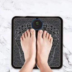[셀러에이드]휴대용 ems 저주파 발 마사지기 무선 ems 발 마사지기 종아리