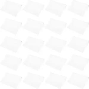 파티킬 안경 마이크로파이버 클리닝 천 7 x6 20팩 부드러운 물티슈 스크린 개별 비닐 파우치 흰색 카메라