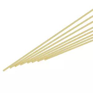 메카닉스티 8Pcs 황동 막대 0.8mm x 원형 금속 솔리드 샤프트 선반 바 스톡 용접 스틱 나이프 핸들 DIY