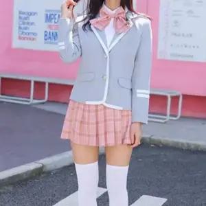 화이트라인 라이트그레이 여자 교복세트 학생복