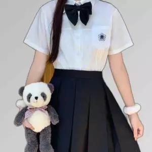 교복몰 화이트 포켓 반팔셔츠 블라우스 세라복 교복세