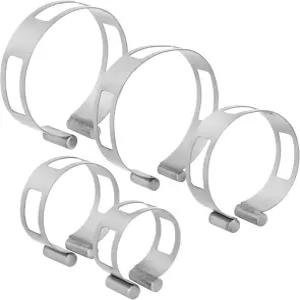 5PCS 스테인리스강 배기 파이프 태킹 밴드 - 2인치 4인치 크기 클램프 용접 제작 부식 방지 및 공구용 무료