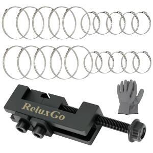 RELUXGO 액슬 스틸 클램프 이어 20개의 부트 싱글 PCS 304 스테인리스 도구