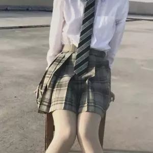 카키그린 체크패턴 교복치마(기장선택) 교복 학생복