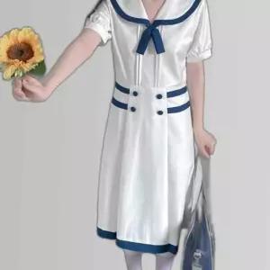 교복몰 블루라인 화이트 그리스 마린 세라복 프레피룩