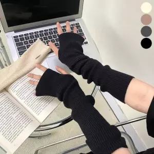 겨울 보온 골지 팔워머 핸드 암워머 니트 여성 팔토시