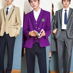 금장 더블버튼 라인포인트 남자 교복자켓(3color) 교