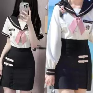 러브시그널 벨트디테일 세라복 프레피룩 교복세트