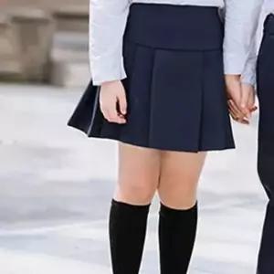 네이비 주름 치마 스커트 주니어 학생복 교복 치마