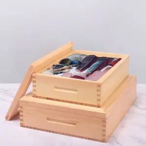 일식 스시 보관함 편백나무 상자 초밥 숙성 나무 네타박스