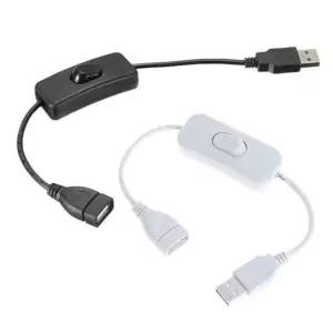 OC1141 전원 ON OFF 스위치 USB 연장 젠더 어댑터30cm (WA403B6)
