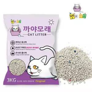 까야 고양이모래 3kg 오리지날 먼지없는 벤토나이트 (W8DEE5F)