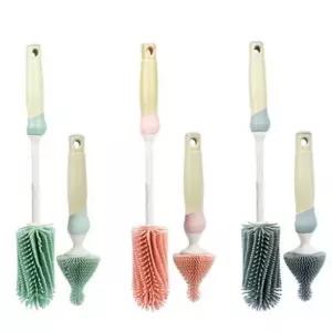 신생아 젖병 세척솔 젖꼭지 실리콘 젖병 브러쉬 세트 육아