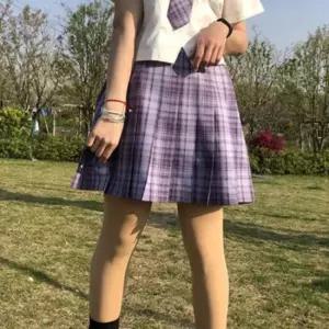 그레이프퍼플 체크패턴 교복치마(기장선택) 교복
