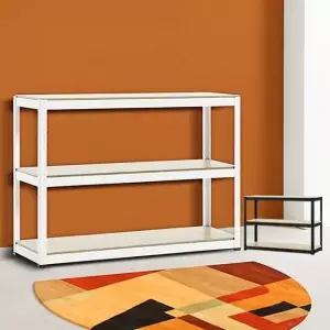 무볼트앵글120 3단 90 수납선반장 거실 철제 조립 DIY 코너장 (W28CB89)