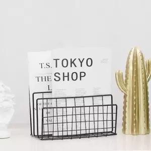 [Deco] 인테리어 3단 철제 잡지 책꽂이 매거진랙 파일함 서류 정리함 잡지꽂이 화일 박스 철재