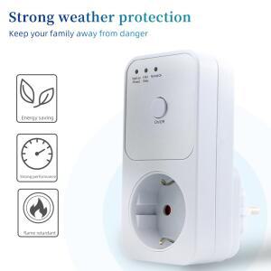 타이머 오일타이머 자동 전압 보호기 소켓 스위처, AC 냉장고 220V 보호기, EU 안전 콘센트 서지 보호